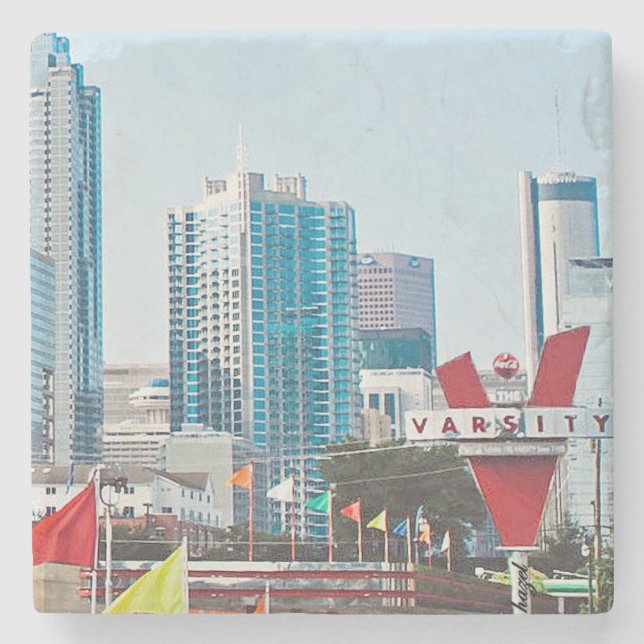 Posavasos De Piedra Atlanta Skyline, Atlanta (Anverso)