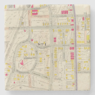 Posavasos De Piedra Atlas del mapa de Yonkers