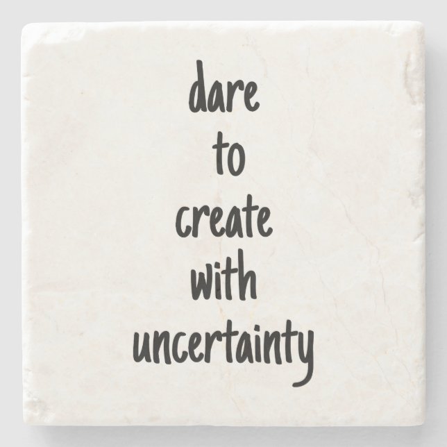 Posavasos De Piedra Atrévase A Crear La Montaña De Piedra De Mármol (Anverso)