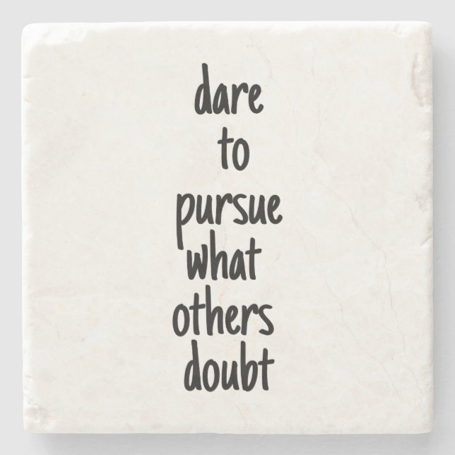 Posavasos De Piedra Atrévase A Perseguir La Pascua De Piedra De Mármol (Anverso)