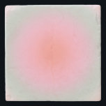 Posavasos De Piedra Aura Minimalista de degradado Pastel<br><div class="desc">Diseño degradado - efecto aura - colores pastel: rosa rubor,  beige,  verde,  gradiente naranja.</div>