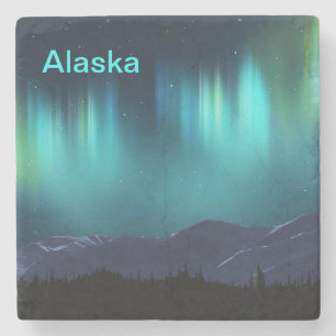Posavasos De Piedra Aurora Borealis