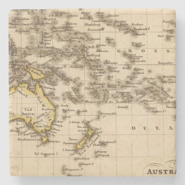 Posavasos De Piedra Australia 9 (Anverso)