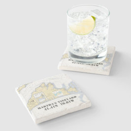 Posavasos De Piedra Auténtico gráfico de botes de Martha