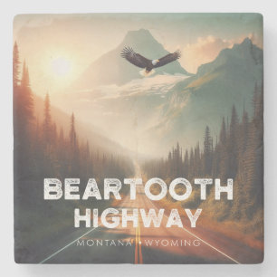 Posavasos De Piedra Autopista Beartooth Montana Wyoming Eagle