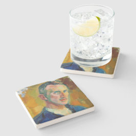 Posavasos De Piedra Autorretrato (por Magnus Enckell)