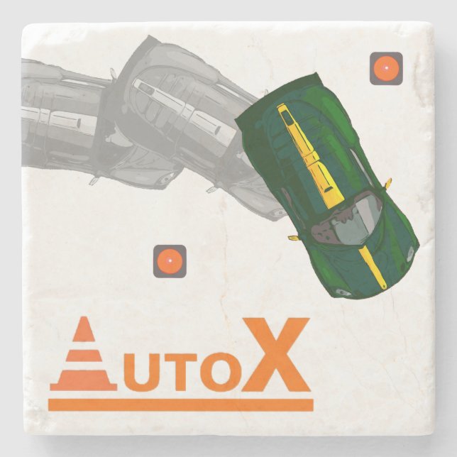 Posavasos De Piedra AUTOX-Green (Anverso)