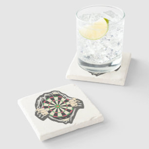 Posavasos De Piedra Avance hacia el Bullseye - Ultimate Dartboard