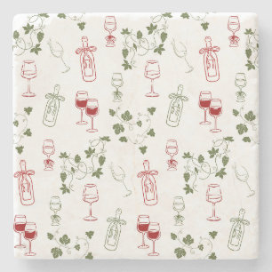 Posavasos De Piedra Avejentándose Como Un Buen Vino