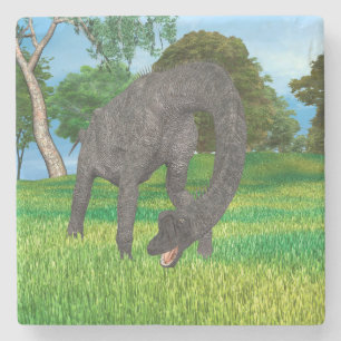 Posavasos De Piedra Aventura en la selva del dinosaurio de cuello larg