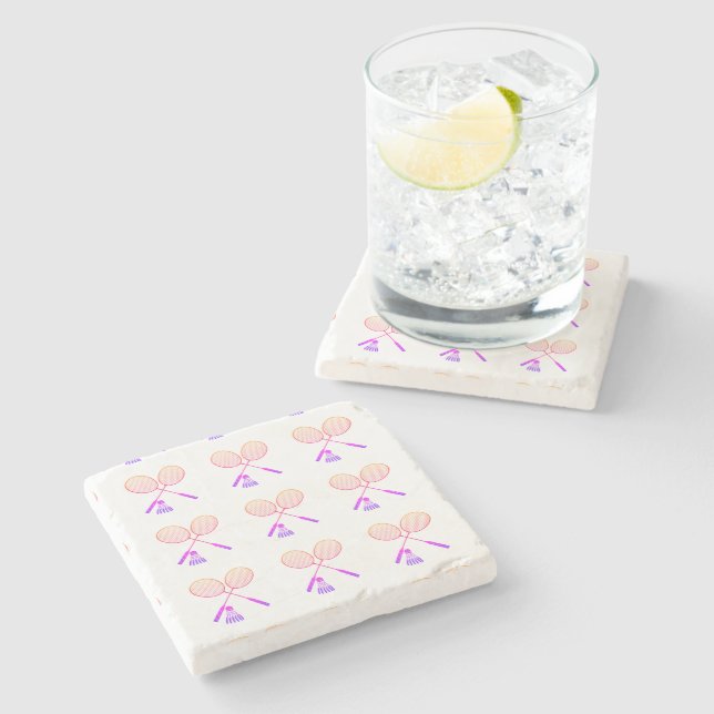 Posavasos De Piedra Aves de bloqueo mínimo para las raquetas de Badmin (Lateral)