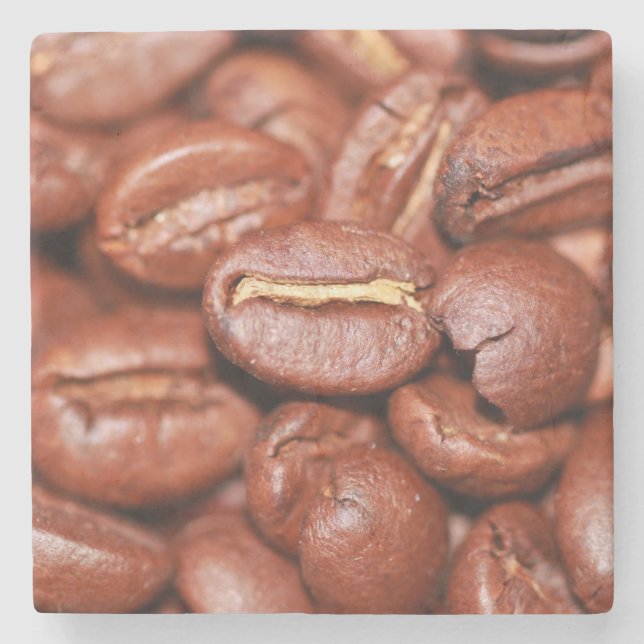 Posavasos De Piedra Aves de café tostadas (Anverso)