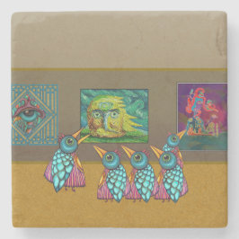 Posavasos De Piedra Aves en la Galería