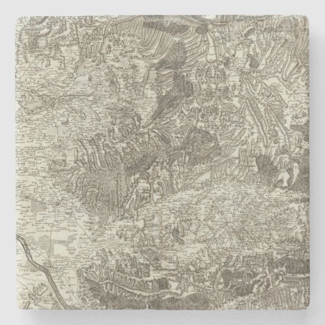 Posavasos De Piedra Aviñón, naranja (Anverso)