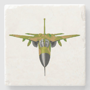 POSAVASOS DE PIEDRA AVIÓN DE COMBATE