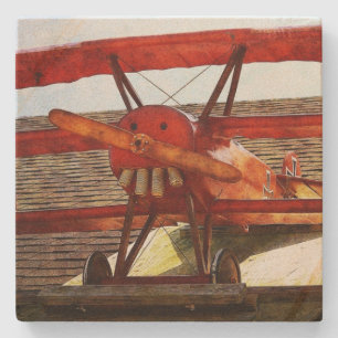 Posavasos De Piedra Avión de época por Shirley Taylor