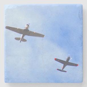 Posavasos De Piedra Avión de Guerra