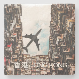 Posavasos De Piedra Avión de Hong Kong 