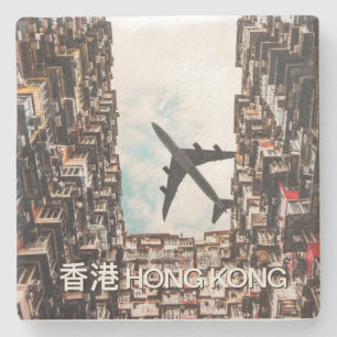 Posavasos De Piedra Avión de Hong Kong 