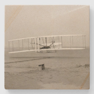Posavasos De Piedra Avión de los Hermanos Wright Primer Vuelo de Avión