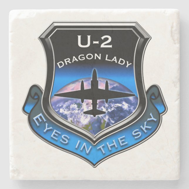 Posavasos De Piedra Avión espía U-2 (Anverso)