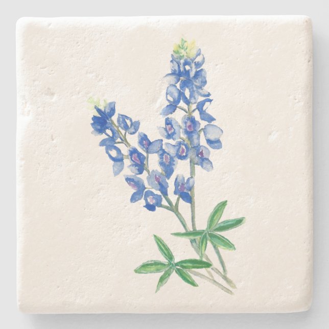 Posavasos De Piedra Azul acuático 3 (Anverso)