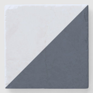 Posavasos De Piedra Azul cielo claro contrastante y azul marino