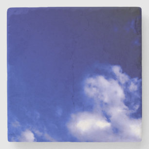 Posavasos De Piedra Azul cielo único Moda moderna mínima