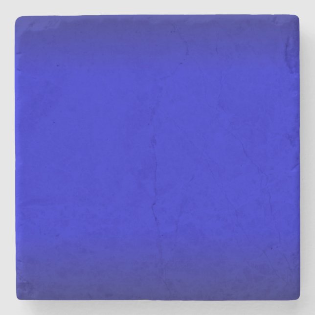 Posavasos De Piedra Azul eléctrico sólido (Anverso)