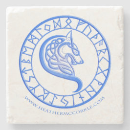 Posavasos De Piedra Azul hueco del práctico de costa del Hemlock