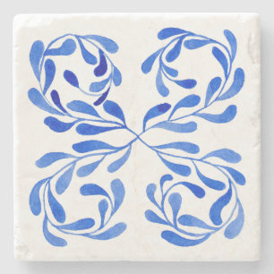 Posavasos De Piedra Azul mediterráneo