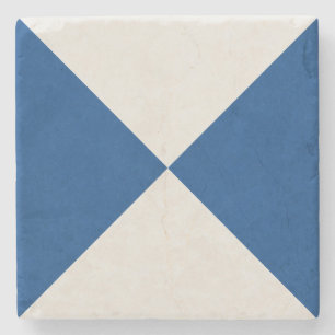 Posavasos De Piedra Azulejo Decorativo Geométrico