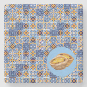 Posavasos De Piedra Azulejos y Pasteles de Portugal