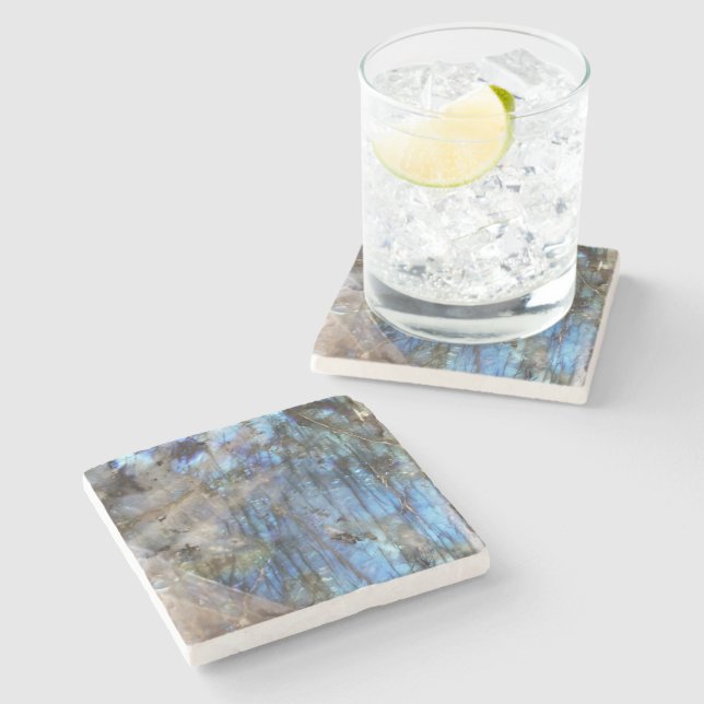 Posavasos De Piedra Azure e Iridescence (Lateral)