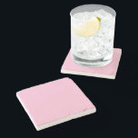 Posavasos De Piedra Baby Pink<br><div class="desc">Bebé Bóveda de color rosa sólido de piedra de Gerson Ramos.</div>