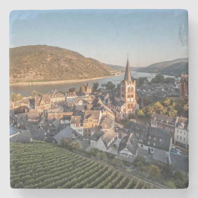 Posavasos De Piedra Bacharach Alemania (Anverso)