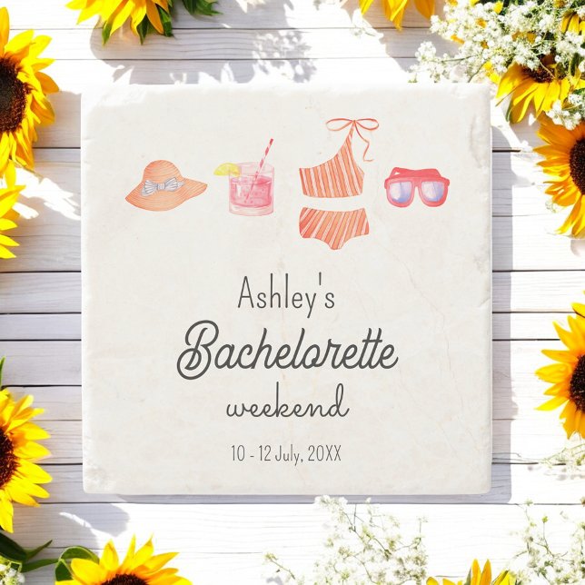 Posavasos De Piedra Bachelorette Beach Bikini Weekend (Subido por el creador)