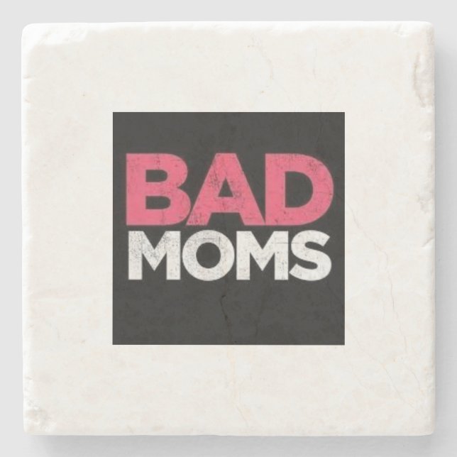 Posavasos De Piedra BAD MOMS Coaster (Anverso)