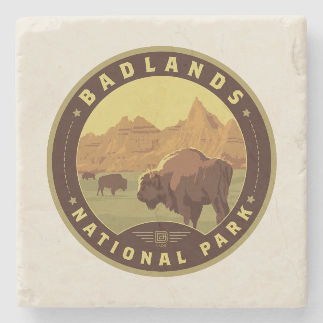 Posavasos De Piedra Badlands National Park (Anverso)