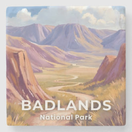 Posavasos De Piedra Badlands National Park South Dakota Travel Art