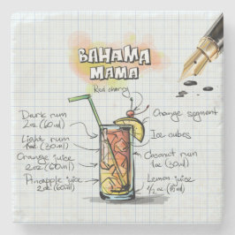 Posavasos De Piedra Bahama Mama Drink