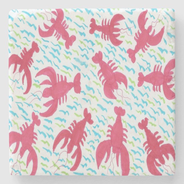 Posavasos De Piedra Bahía de langostas (Anverso)