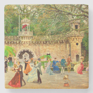 Posavasos De Piedra Bailando vals en la Quinta da Regaleira (Portugal