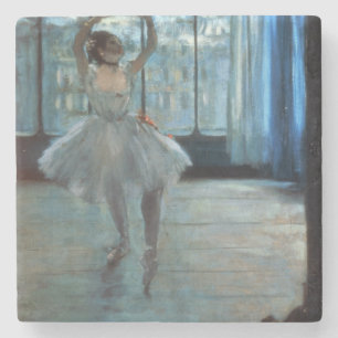 Posavasos De Piedra Bailarín de Edgar Degas el   delante de una