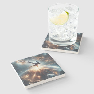 Posavasos De Piedra Bailarín en acción, Ai, acción en galaxia