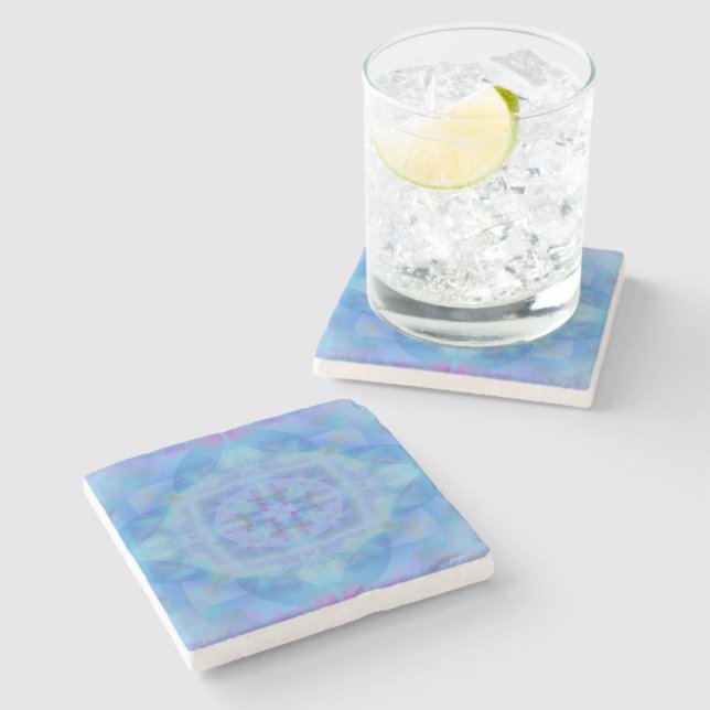 Posavasos De Piedra Bailarina azul (Lateral)