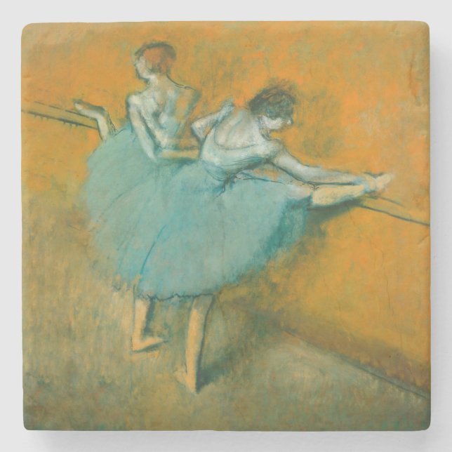 Posavasos De Piedra Bailarinas de Degas en el ballet de bar (Anverso)