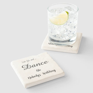 Posavasos De Piedra Baile como si nadie estuviera mirando