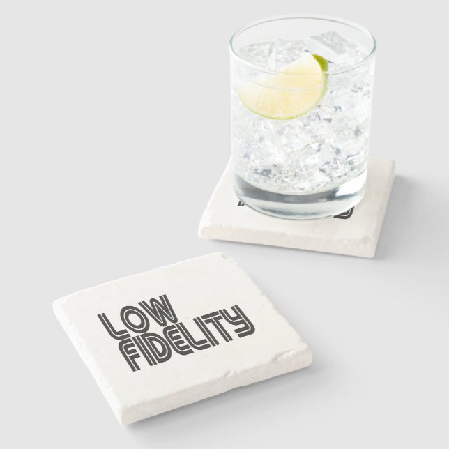Posavasos De Piedra Baja Fidelidad (Lateral)
