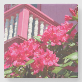 Posavasos De Piedra Balcón Primavera Rosa - Viñedo de Martha